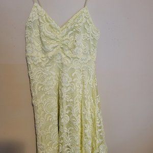 NEW YELLOW LACE DRESS